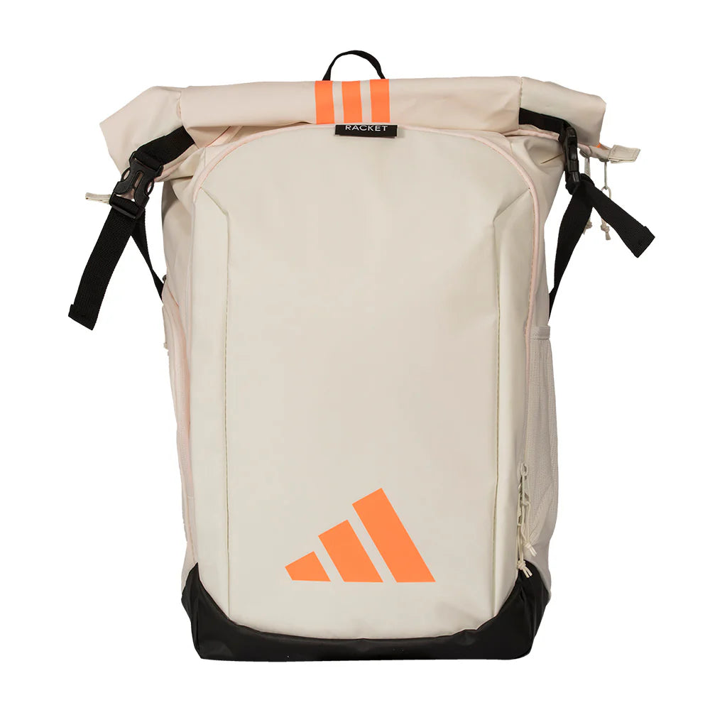 Adidas Backpack MULTIGAME Blanca/Naranja 2026