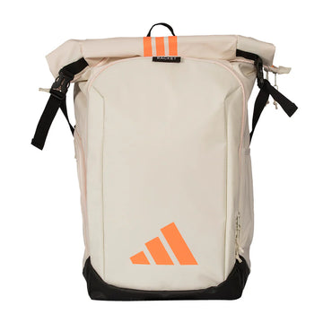 Adidas Backpack MULTIGAME Blanca/Naranja 2026