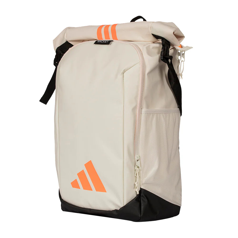 Adidas Backpack MULTIGAME Blanca/Naranja 2026