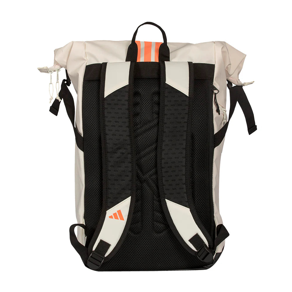 Adidas Backpack MULTIGAME Blanca/Naranja 2026